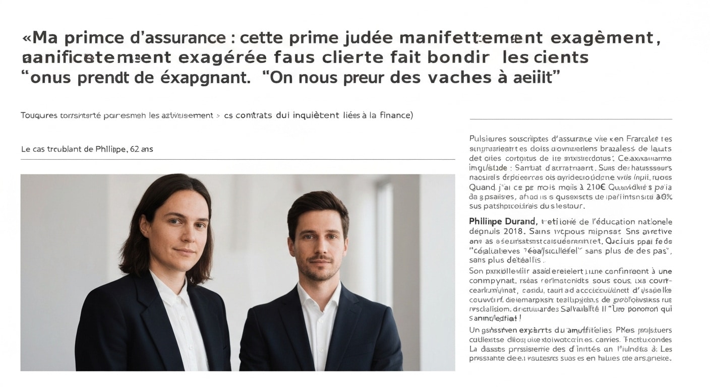 Assurance vie : cette prime jugée manifestement exagérée fait bondir les clients « on nous prend pour des vaches à lait »
